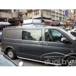 Защита порогов подножки NEWSTAR для Volkswagen Transporter T5 (короткая база)